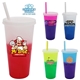 a group of mood(tm) 26 oz tumbler with lid straw, full color digital