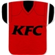 aerial view a football 1 17 x 18 jersey shaped cooling towel, image 1 of 2