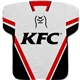 aerial view a hockey 2 17 x 18 jersey shaped cooling towel, image 1 of 2