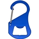 aerial view a blue carabiner bottle opener, image 1 of 2