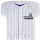aerial view a baseball 4 17 x 18 microfiber jersey rally towel, image 1 of 2