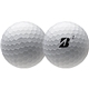 aerial view a white bridgestone e12 contact golf ball, image 1 of 2