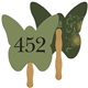 a group of butterfly auction hand fan full color - paper products