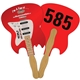 a group of electric guitar auction hand fan full color - paper products
