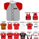 a group of 17 x 18 jersey shaped cooling towel