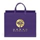 aerial view a grape 157 gsm laminated london bag w / foil print, image 1 of 8