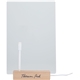 aerial view a clear note brite light - up acrylic dry erase board, image 1 of 6