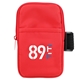 aerial view a red take along bottle buddy water bottle pouch, image 1 of 5