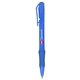 aerial view a blue slim recycled abs gel pen, image 1 of 6