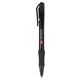 aerial view a black slim recycled abs gel pen, image 1 of 6