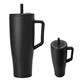 aerial view a matte black 40 oz brmate era tumbler, image 1 of 2