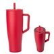 aerial view a matte red 40 oz brmate era tumbler, image 1 of 2