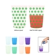 a group of 12 oz full color mood stadium cup