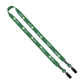 a group of 3/4 rpet dye - sublimated double - ended lanyard with metal crimp and bulldog clip
