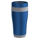 aerial view a indigo blue 2955 c tumbler with steel coated color trim shell - 16 oz, image 1 of 2