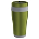 aerial view a olive green 385 c tumbler with steel coated color trim shell - 16 oz, image 1 of 2