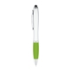 aerial view a lime green 369 c curvaceous twist ballpoint pen stylus, image 1 of 2