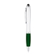 aerial view a green 349 c curvaceous twist ballpoint pen stylus, image 1 of 2