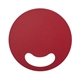 aerial view a red 200 c circle die - cut hand fan, image 1 of 5