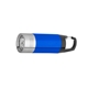 aerial view a blue 300 c portable flashlight with carabiner, image 1 of 3