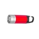 aerial view a red 186 c portable flashlight with carabiner, image 1 of 3