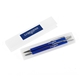 a blue 286 c derby soft touch metal ballpoint mechanical pencil gift set