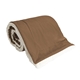 aerial view a chocolate 463 c oversized mink sherpa blanket, image 1 of 4