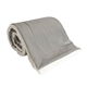 aerial view a gray 423 c oversized mink sherpa blanket, image 1 of 4