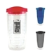 aerial view a group of 16 oz double wall acrylic orbit tumbler, image 1 of 2