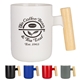a group of tokyo 12 oz ceramic mug w / wooden handle