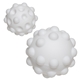 aerial view a white push pop bounce ball, image 1 of 2