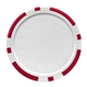 aerial view a white product & red poker chip 1- ball 5- tee par pack w / poker chip ball marker, image 1 of 2