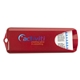 aerial view a metallic red nuvo bandage dispenser with standard bandages, image 1 of 4