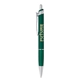 aerial view a green apex soft - touch metal pen, image 1 of 5