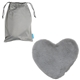 aerial view a gray comfort pals(tm) heat therapy heart, image 1 of 3