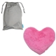 aerial view a pink comfort pals(tm) heat therapy heart, image 1 of 4