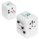 aerial view a white pegasus travel adapter, image 1 of 2