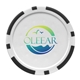 aerial view a group of classic 2- ball par pack with tees, tool poker chip, image 16 of 25
