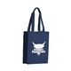 a navy orangebag navy blue 12 oz canvas shopping tote bag, 5 gusset, strap handles