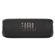 aerial view a black jbl flip 6 portable waterproof speaker, image 1 of 7