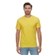 aerial view a bright yellow threadfast apparel epic unisex t - shirt, image 1 of 7
