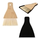 aerial view a bamboo-black chun bamboo brush dustpan, image 1 of 2