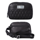 aerial view a black brea canyon leather cross body bag, image 1 of 6