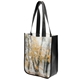 a custom laminated non woven sublimated tote bag 9 x 11.5 x 4