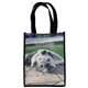aerial view a custom 80g pet tote bag 8 w x 10 h x 4 d, image 1 of 2