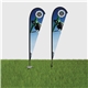 a group of displaysplash 15 single - sided custom teardrop flag