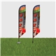 a group of displaysplash 13 single - sided custom feather flag