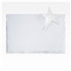 a clear 5 x 7 star wedge award