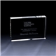 a clear 4 x 6 crystal rectangle
