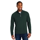 aerial view a forest/ carbon core365 mens origin performance pique quarter - zip, image 1 of 10